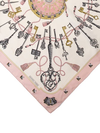 Hermès Les Clés Silk Scarf