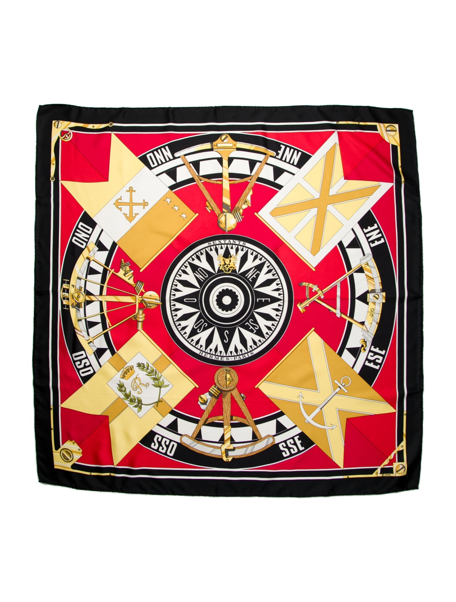 Hermès Sextants Silk Scarf