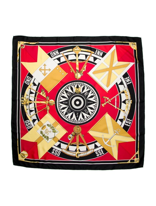 Hermès Sextants Silk Scarf