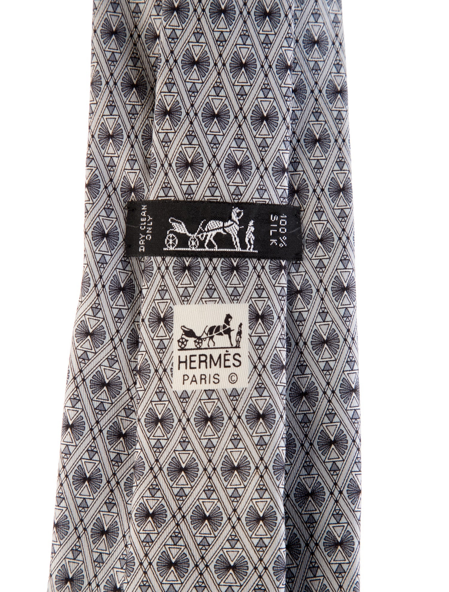 Hermès Pattern Print Tie