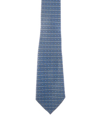 Hermès Pattern Print Tie
