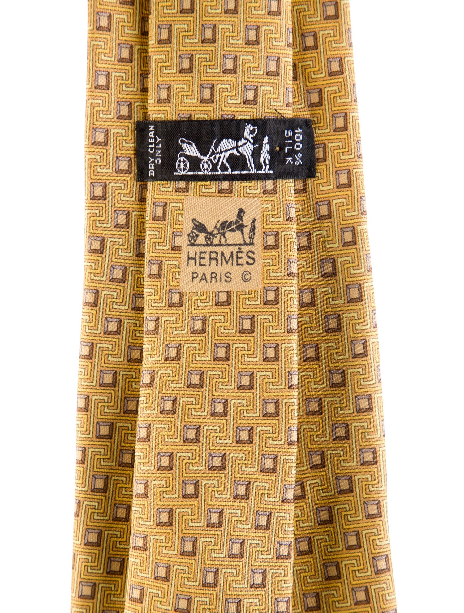 Hermès Pattern Print Tie