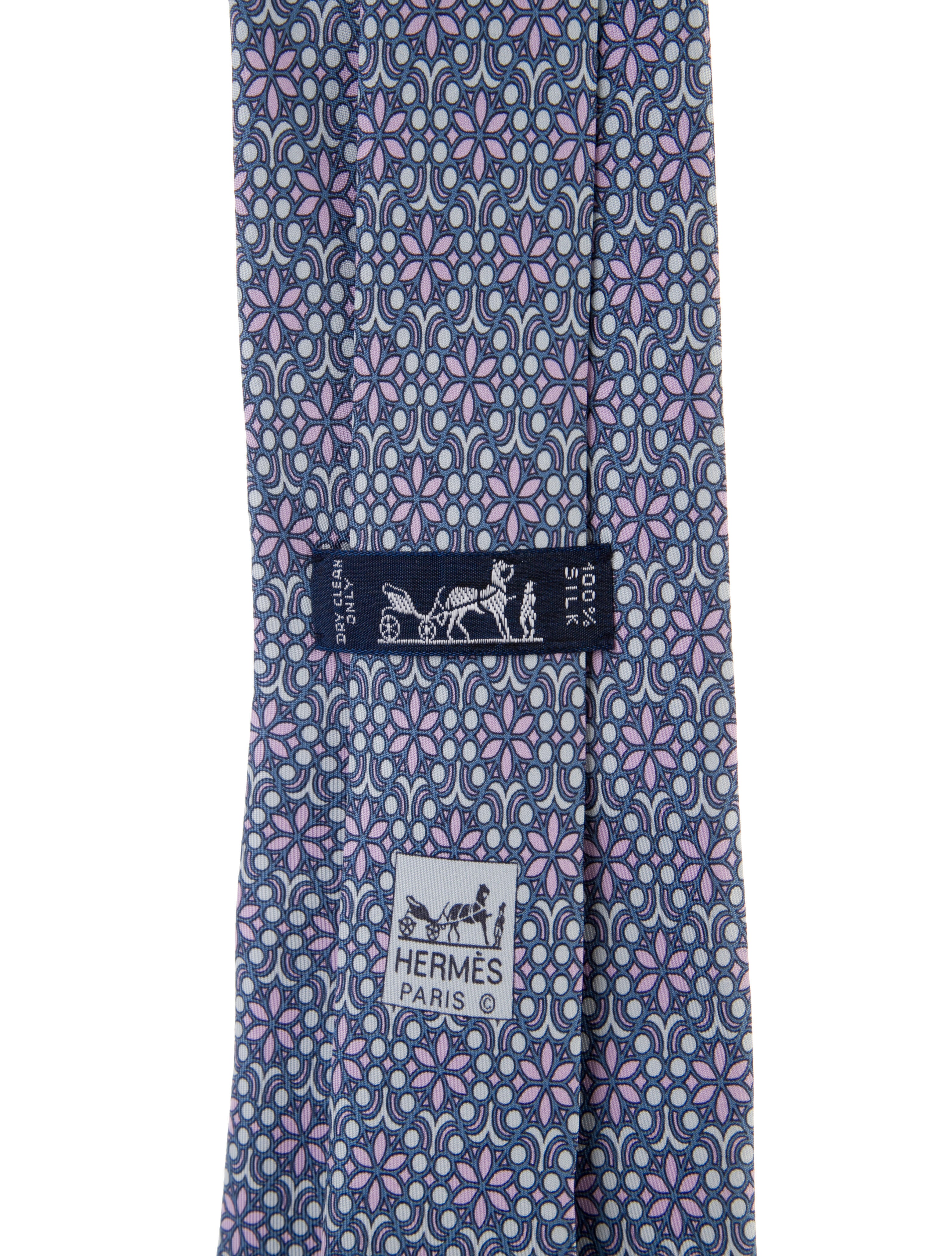 Hermès Pattern Print Tie