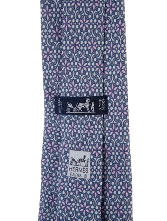 Hermès Pattern Print Tie