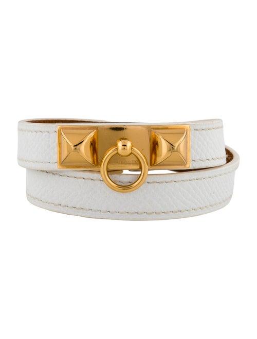 Hermès Leather Rivale Double Tour Wrap Bracelet
