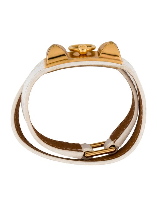 Hermès Leather Rivale Double Tour Wrap Bracelet