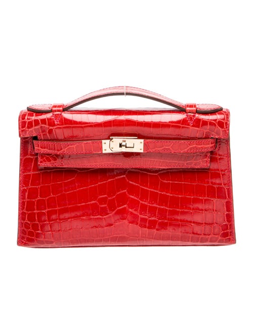 Hermès Shiny Niloticus Crocodile Kelly Pochette