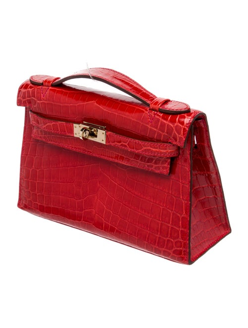 Hermès Shiny Niloticus Crocodile Kelly Pochette