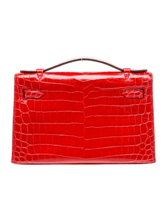 Hermès Shiny Niloticus Crocodile Kelly Pochette
