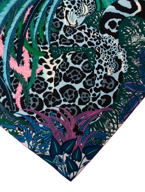 Hermès Jaguar Quetzal Cashmere Shawl