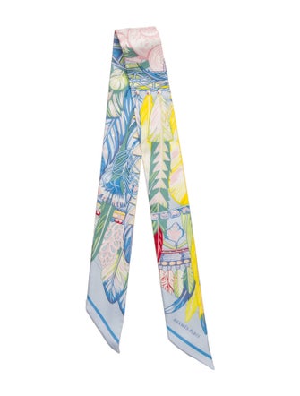 Hermès Danse Pacifique Silk Twilly Scarf