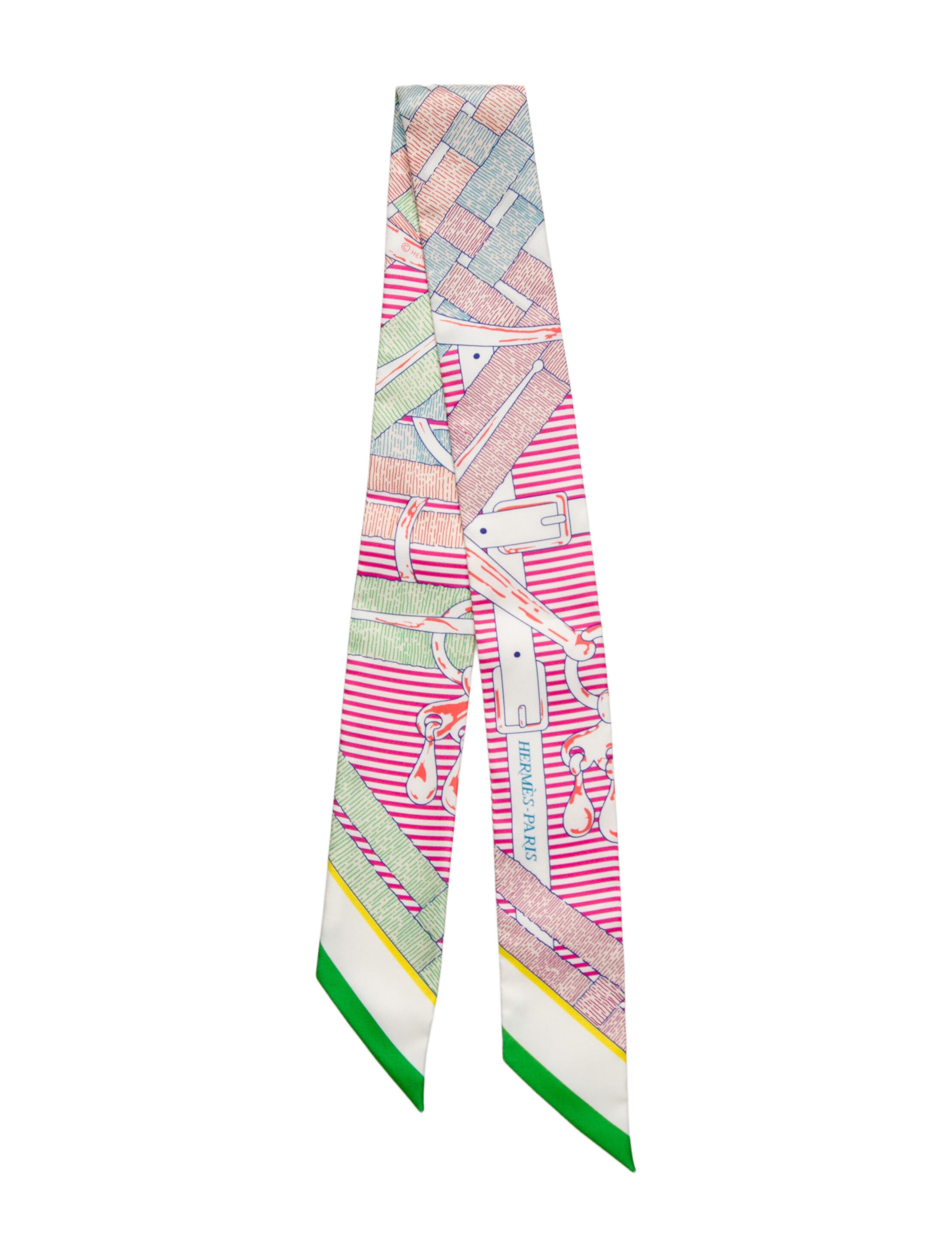 Hermès Mors a Jouets Silk Twilly Scarf