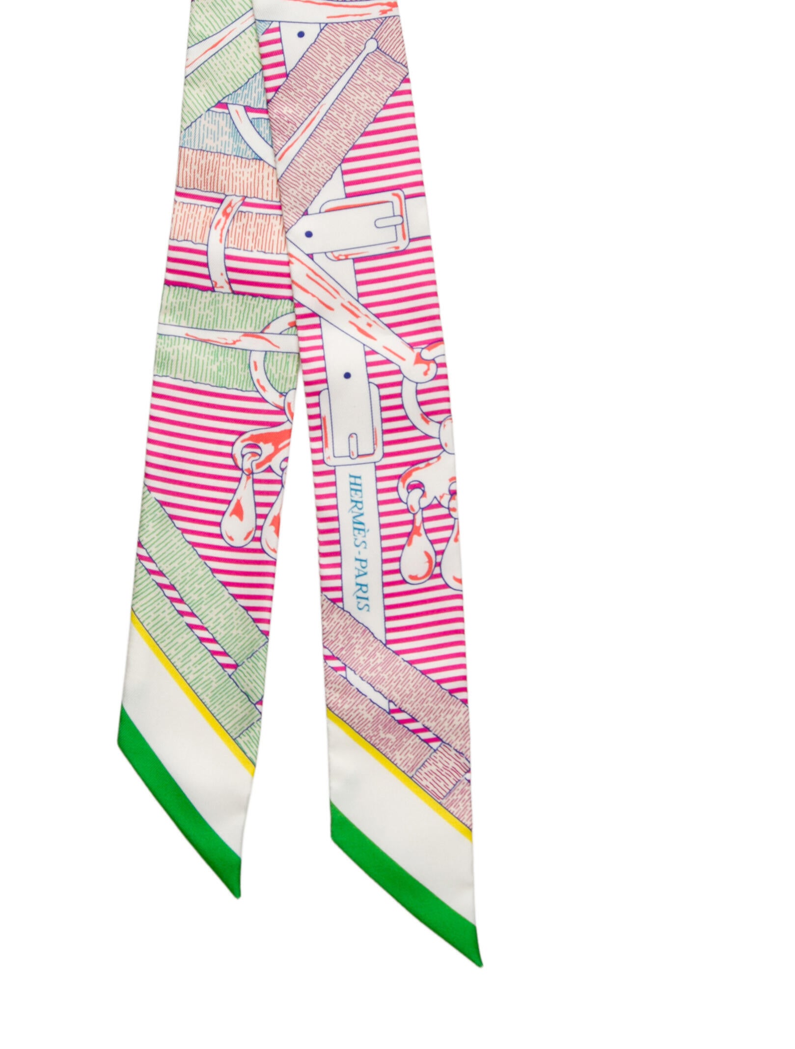 Hermès Mors a Jouets Silk Twilly Scarf