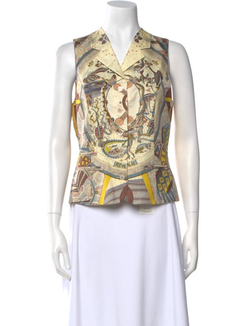 Hermès Silk Paisley Print Top
