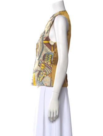 Hermès Silk Paisley Print Top