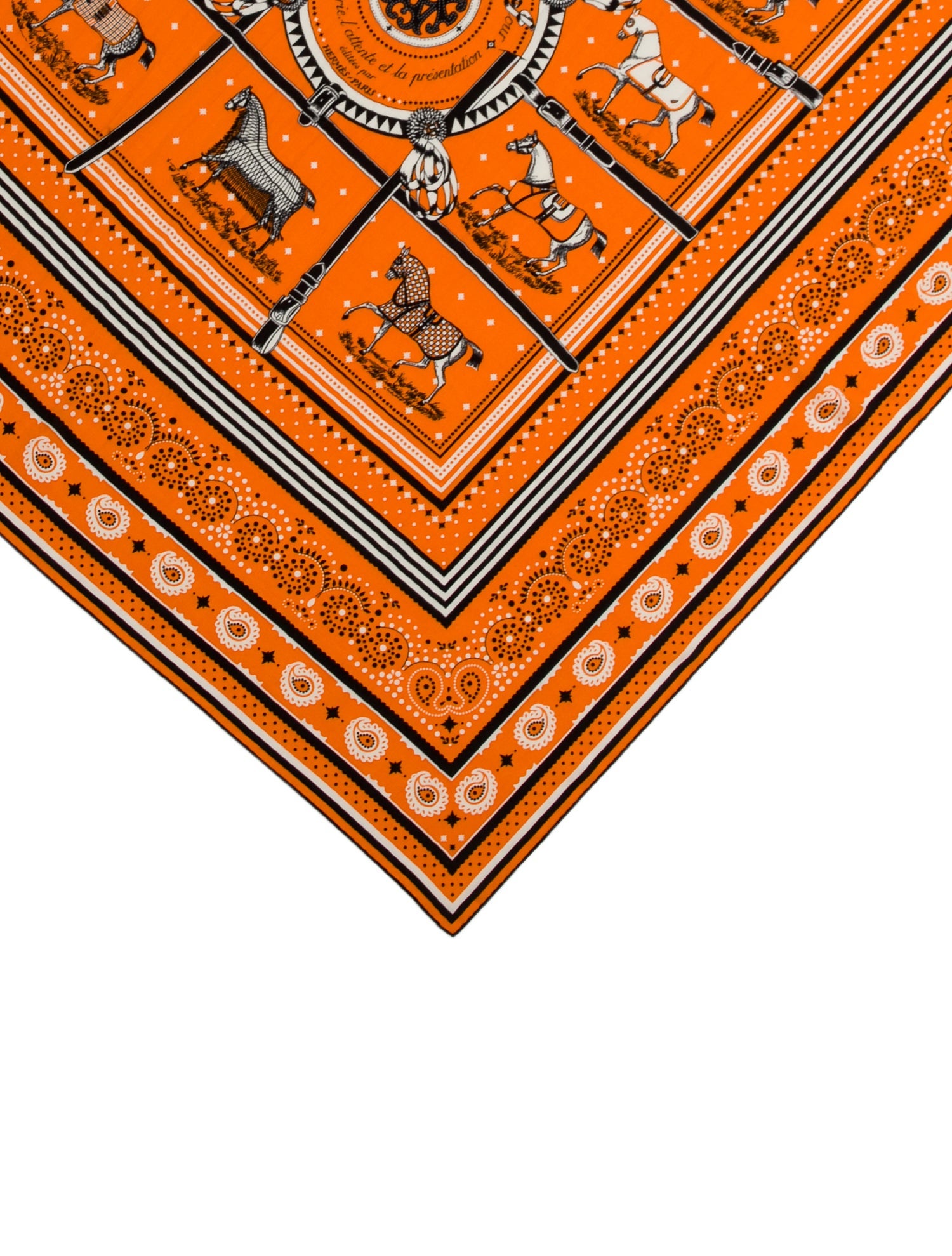Hermès Couvertures et Tenues de Jour Bandana Cashmere Shawl