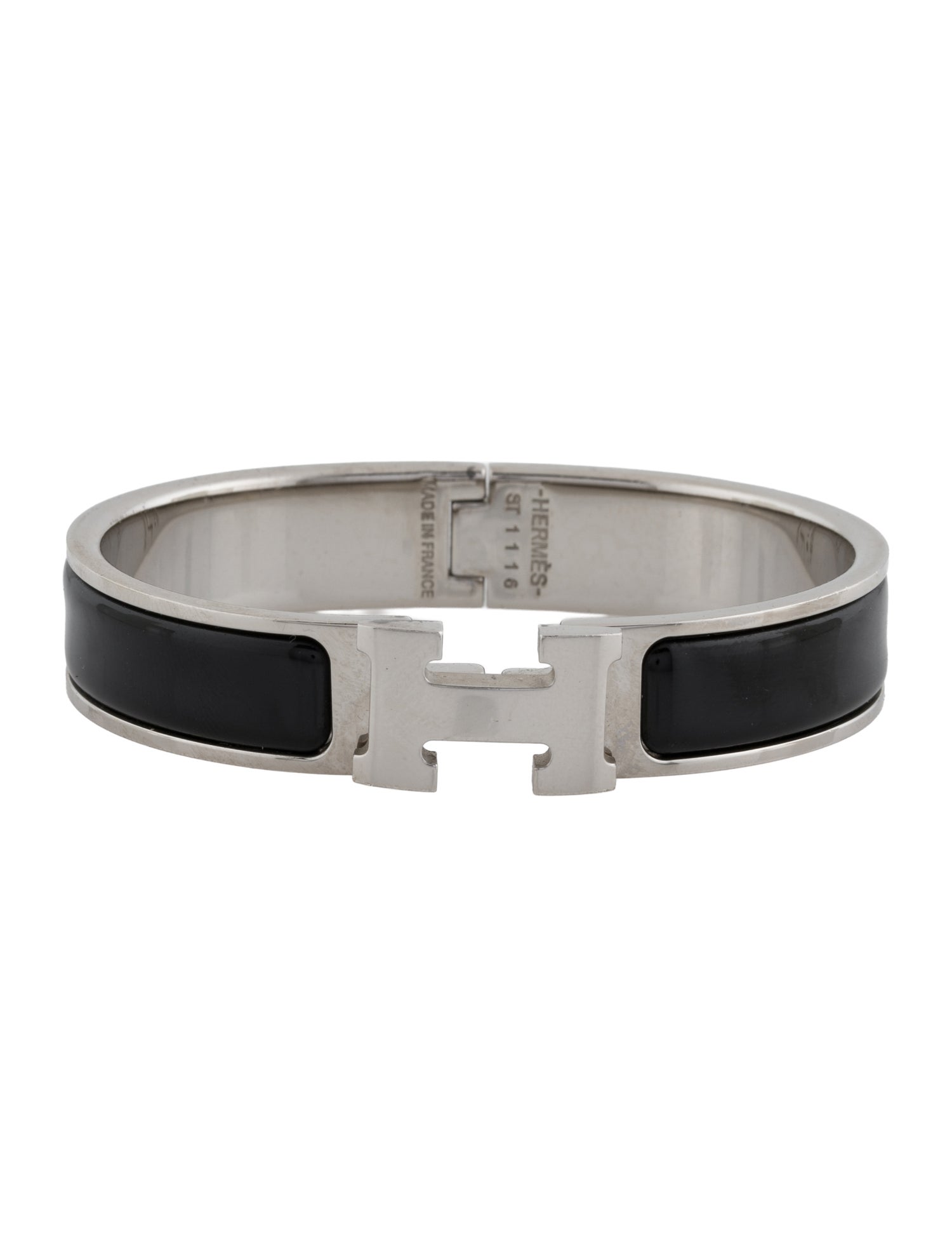 Hermès Enamel Clic H Bangle Bracelet