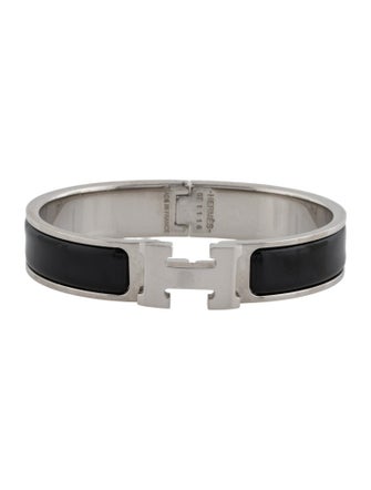 Hermès Enamel Clic H Bangle Bracelet