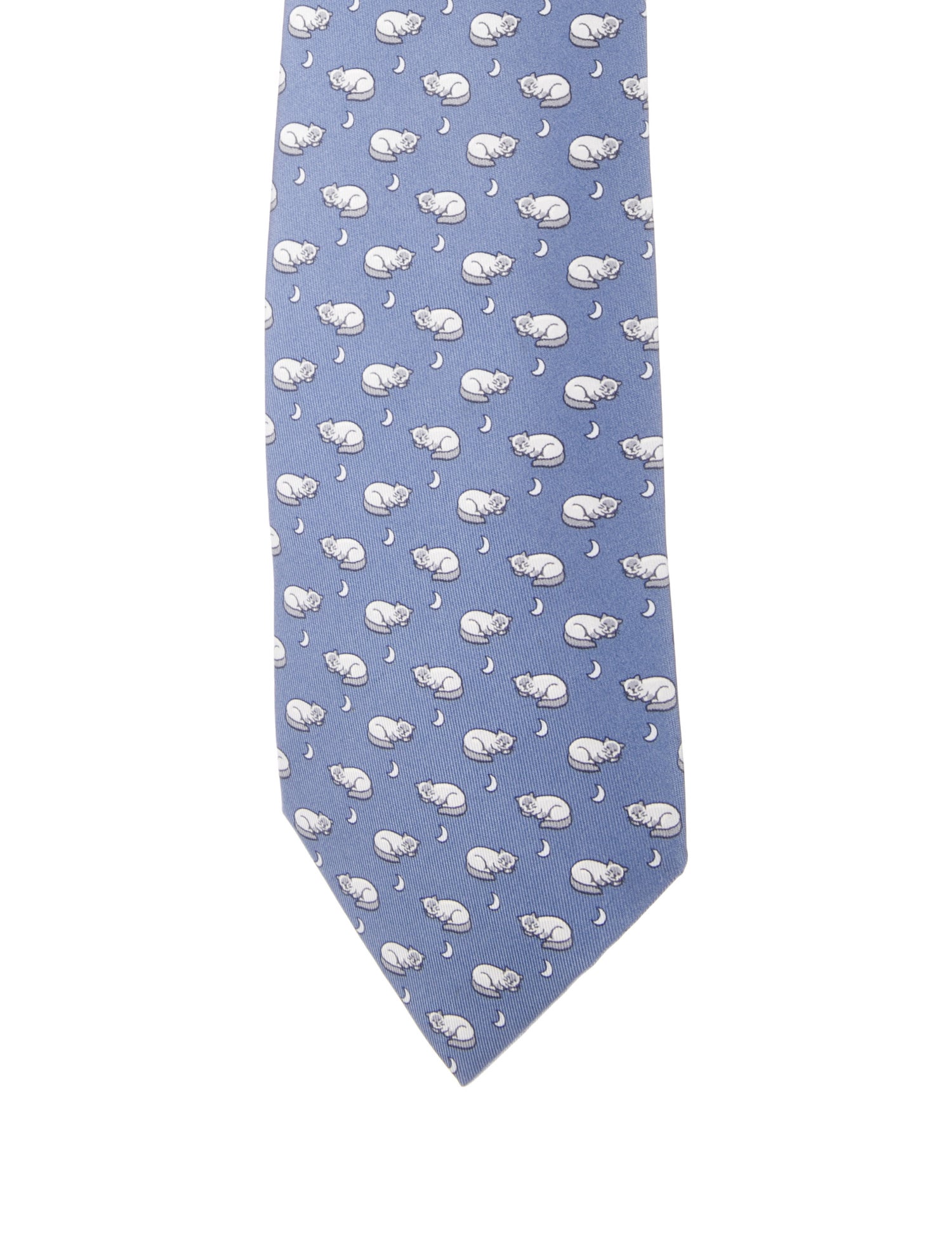 Hermès pattern silk tie