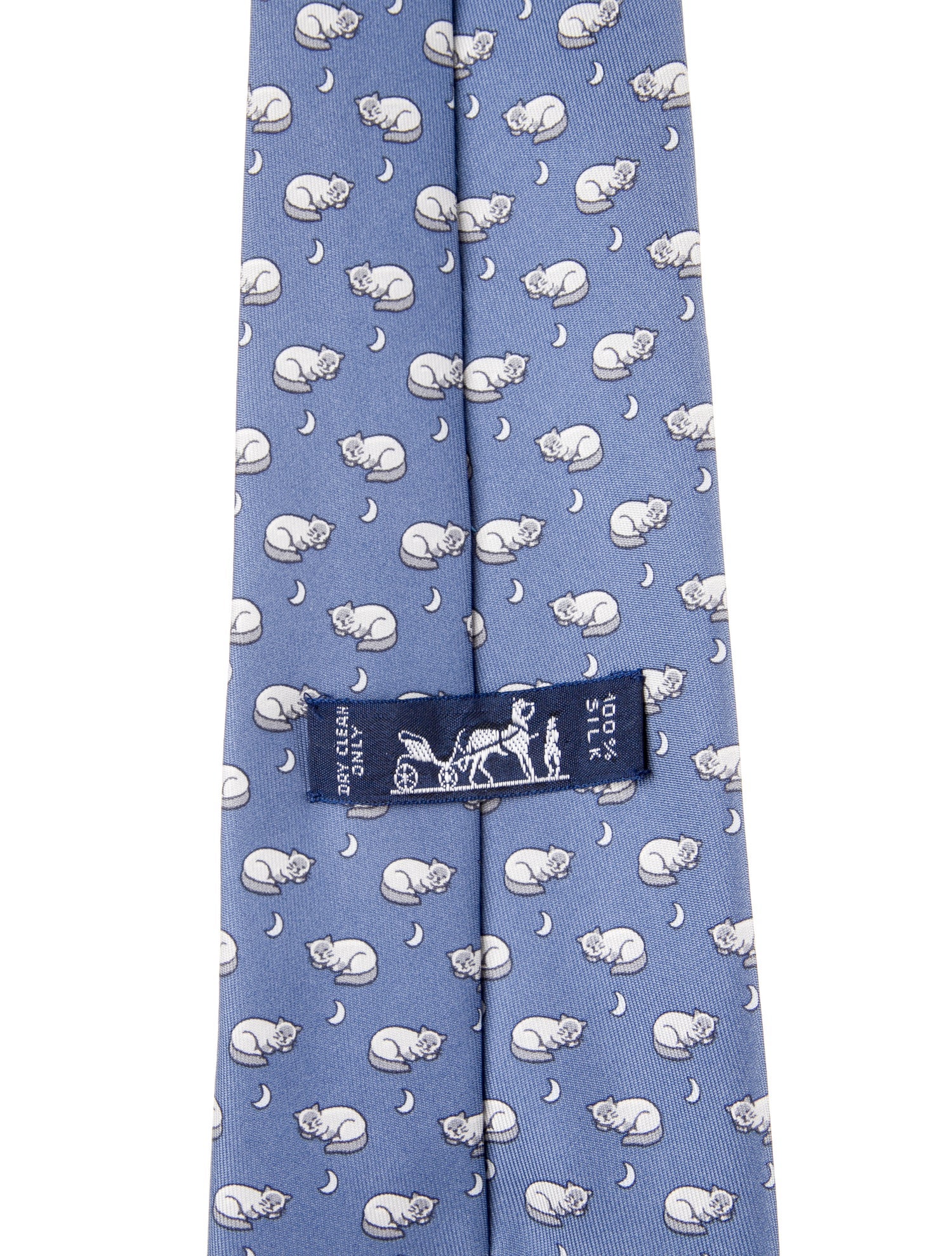 Hermès pattern silk tie