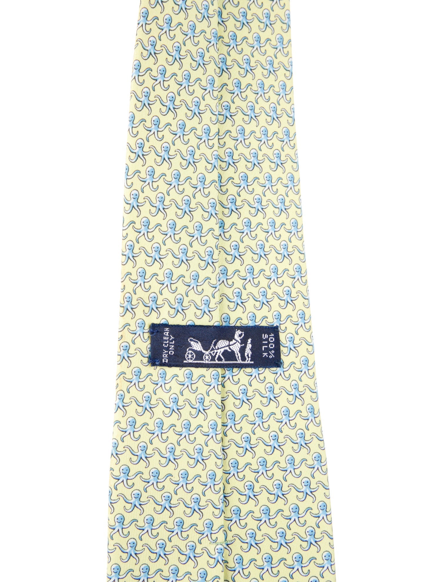 Hermès pattern silk tie