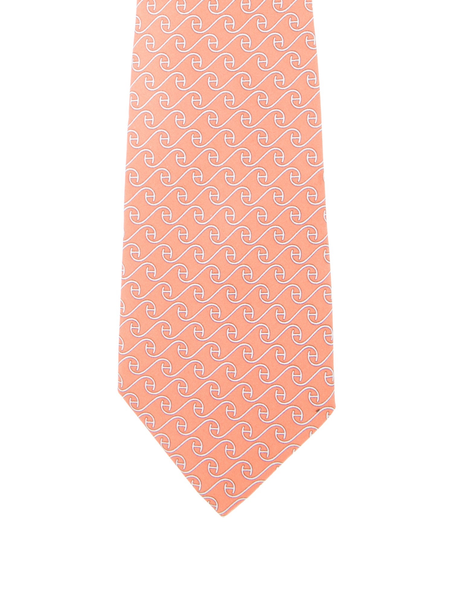 Hermès pattern silk tie