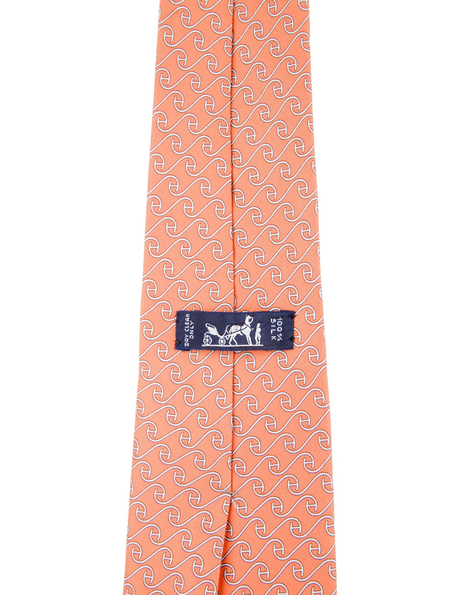 Hermès pattern silk tie