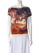 Hermès Printed Bateau Neckline T-Shirt