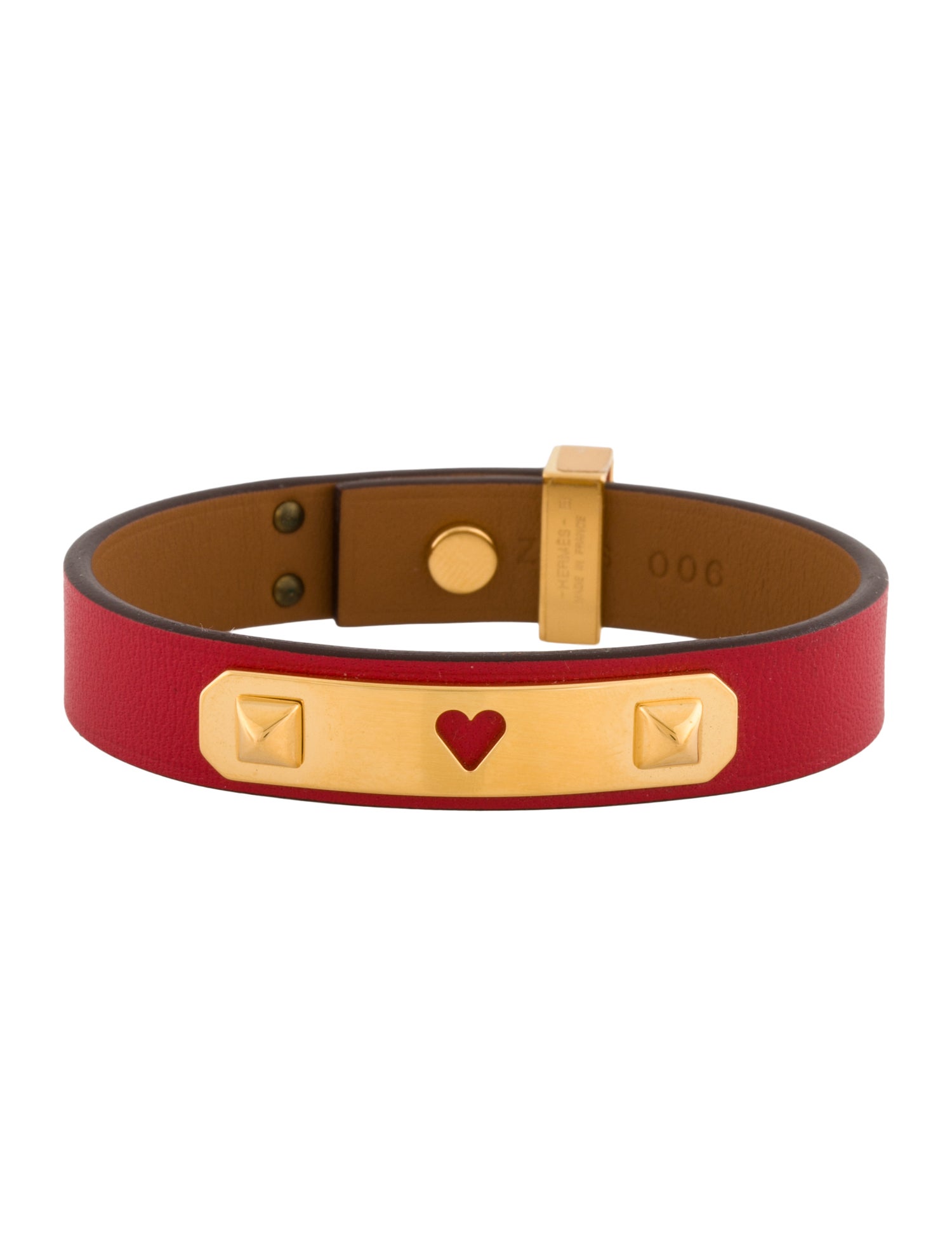 Hermès Leather As De Coeur Bracelet