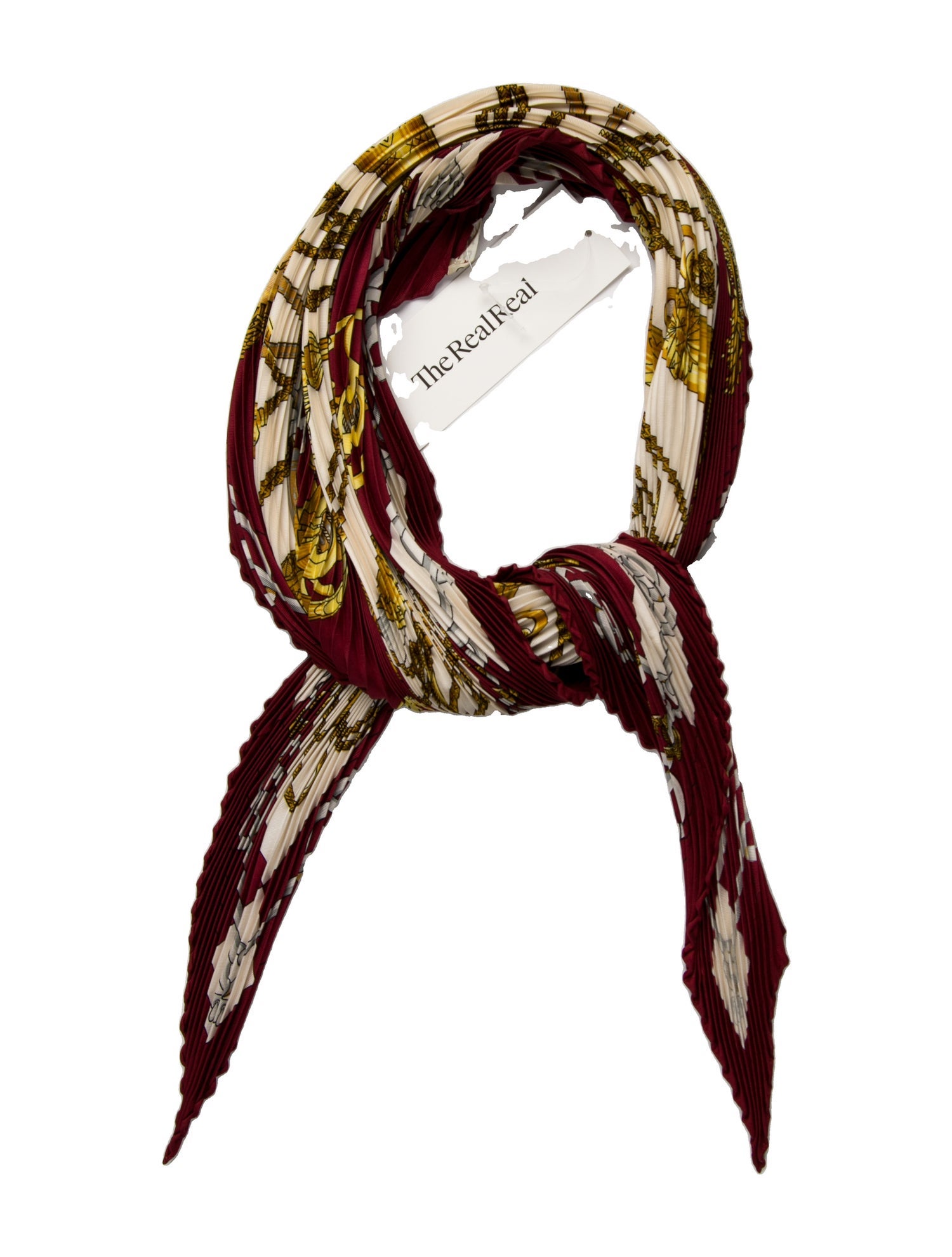 Hermès Cliquetis Silk Plissé Silk Plissé Scarf