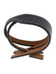 Hermès Leather Jet Lag Double Tour Wrap Bracelet