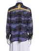 Hermès Silk Printed Button-Up Top