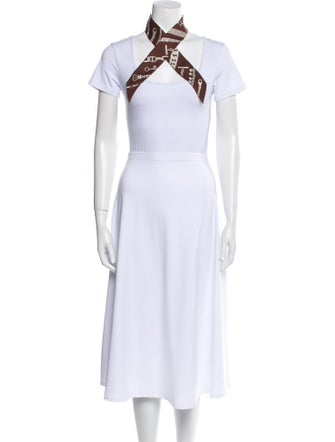 Hermès Chaines et Gourmettes Silk Twilly Scarf