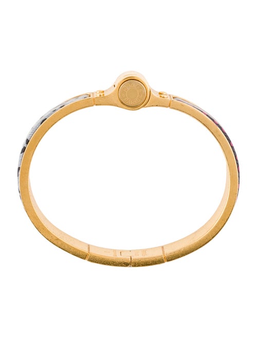 Hermès Enamel Narrow Hinged Cuff Bracelet