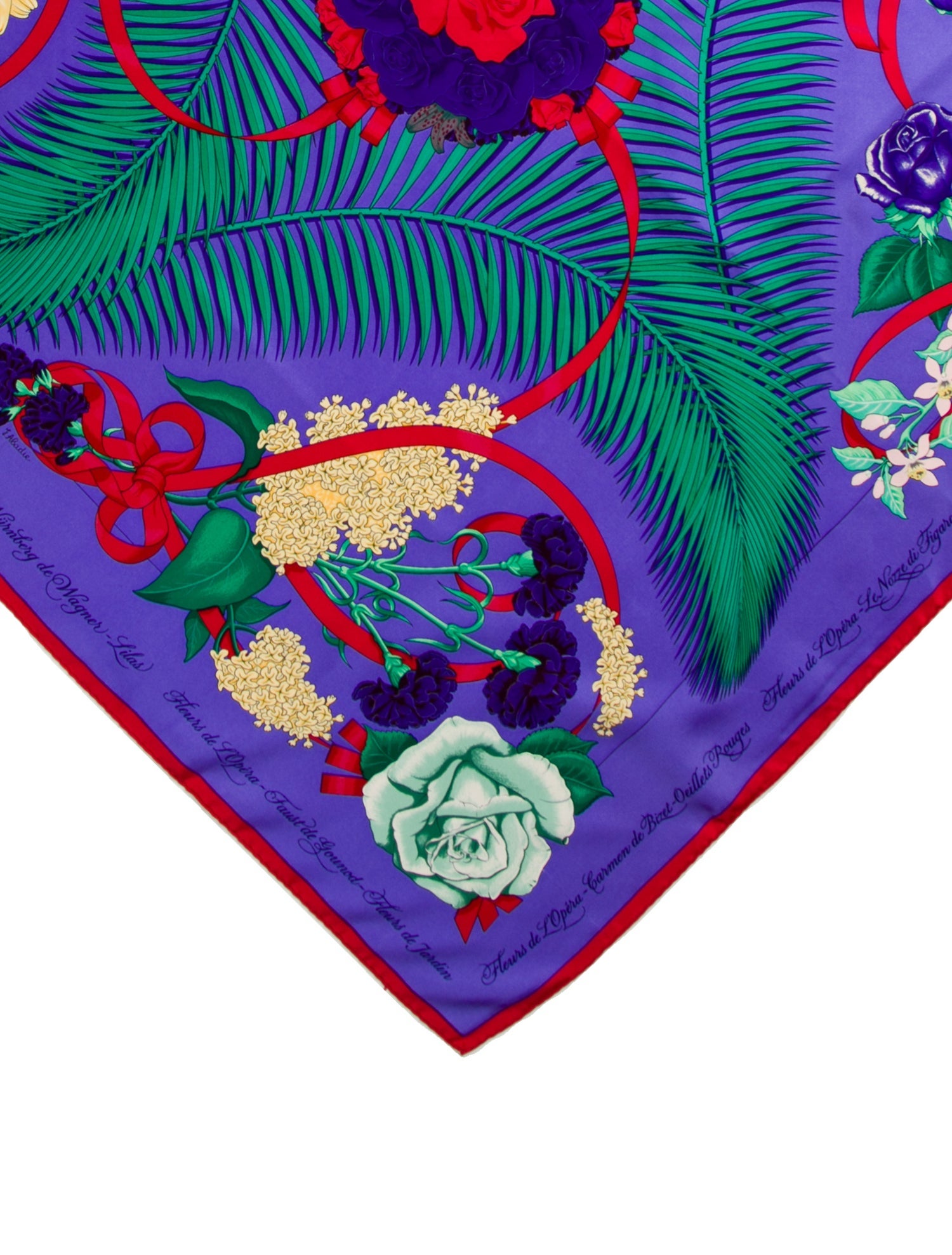 Hermès Fleurs de L’Opera Silk Scarf