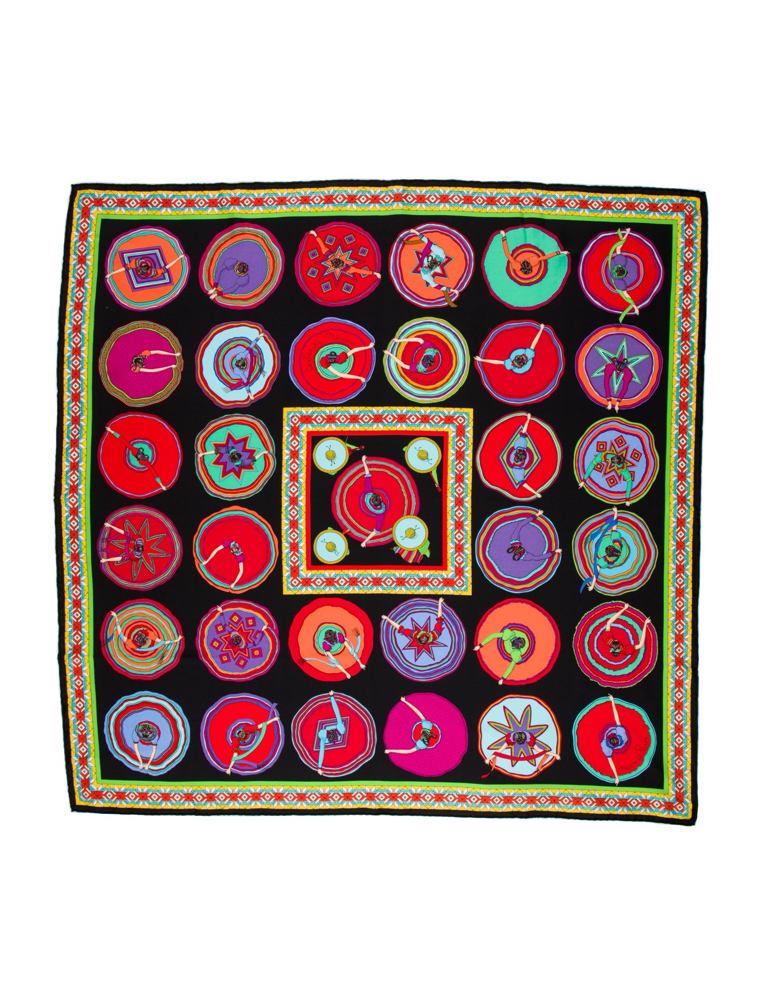 Hermès Belles du Mexique Silk Scarf