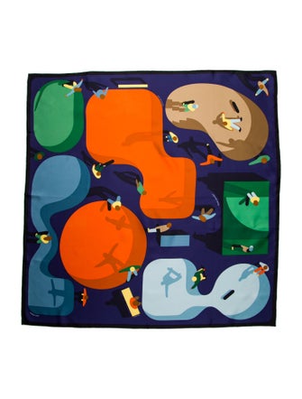 Hermès Figures Libres Silk Scarf