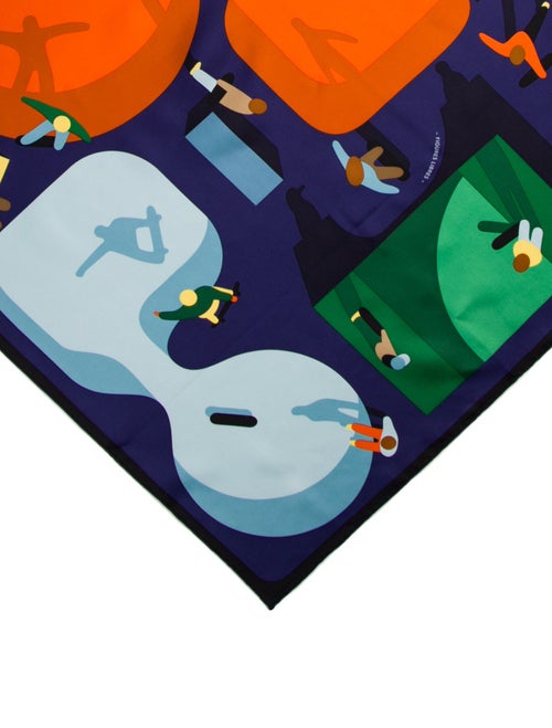 Hermès Figures Libres Silk Scarf