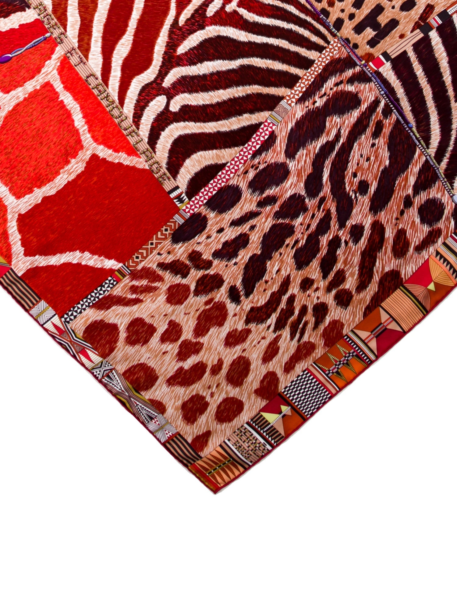 Hermès Pelages et Camouflage Silk Scarf