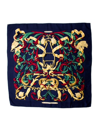 Hermès Le Mors A La Conétable Silk Scarf