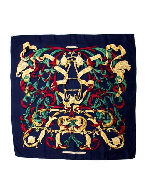 Hermès Le Mors A La Conétable Silk Scarf