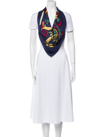 Hermès Le Mors A La Conétable Silk Scarf