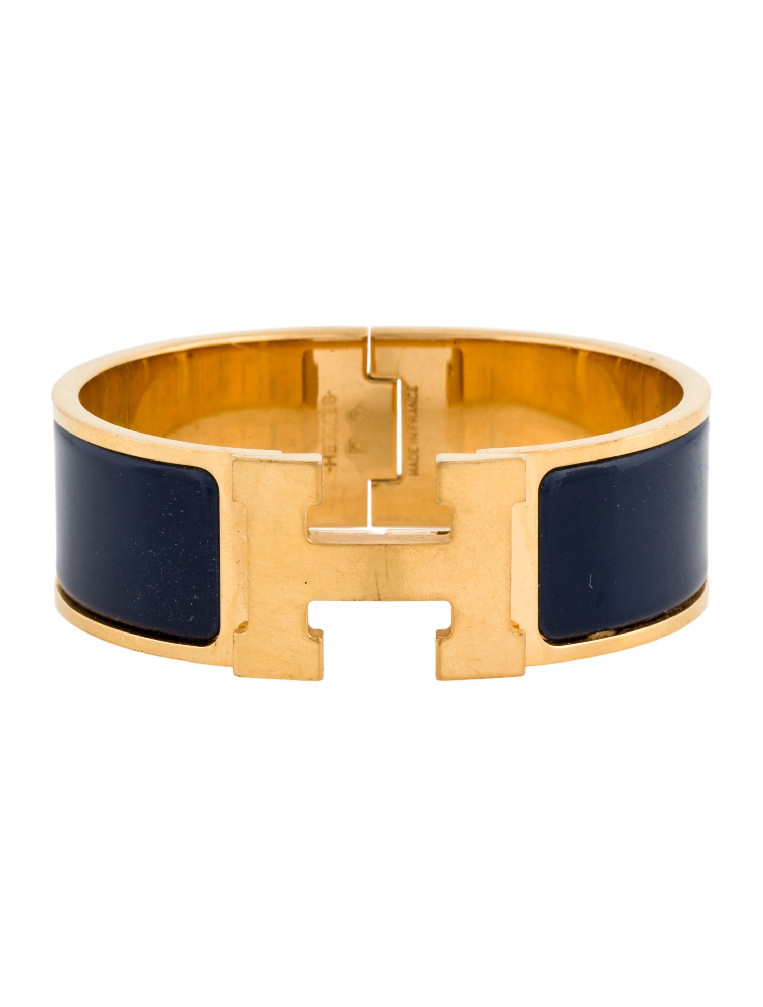 Hermès Clic Clac H Enamel Bangle Bracelet
