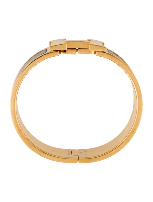 Hermès Clic Clac H Enamel Bangle Bracelet