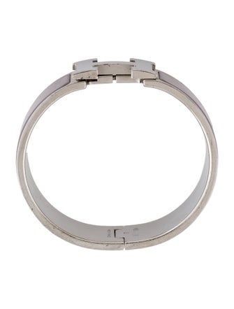 Hermès Clic Clac H Enamel Bangle Bracelet