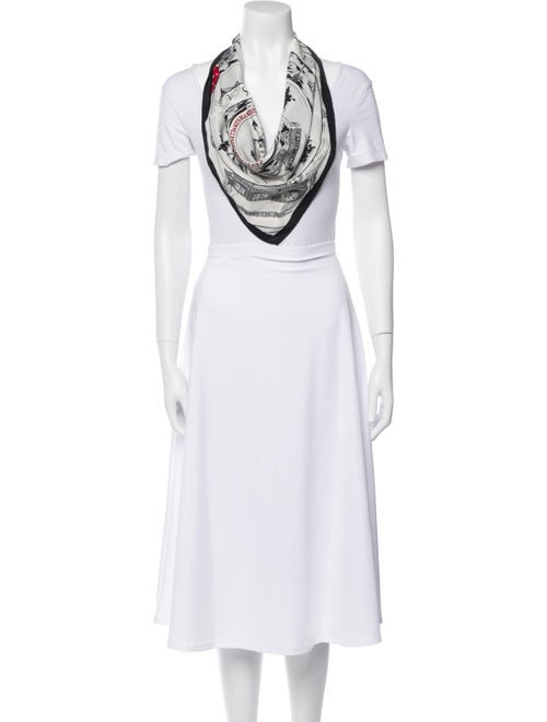 Hermès Jeu des Omnibus et Dames Blanches Silk Scarf