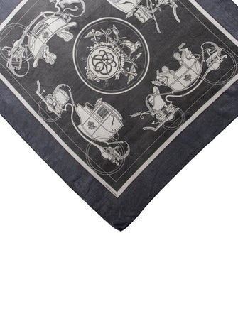 Hermès Ex-Libris Glam Silk Scarf