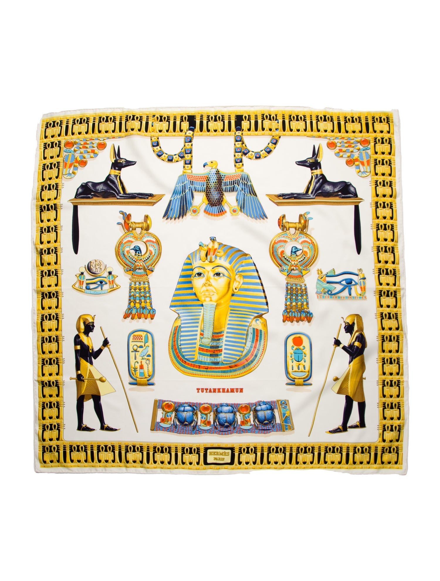 Hermès Tutankhamun Silk Scarf