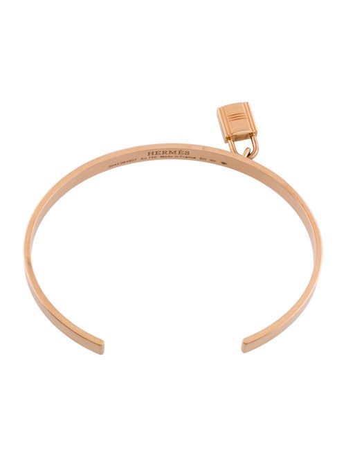 Hermès 18K Kelly Cadenas Cuff Bracelet, Small Model