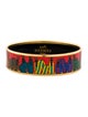 Hermès Wide Enamel Bangle Bracelet